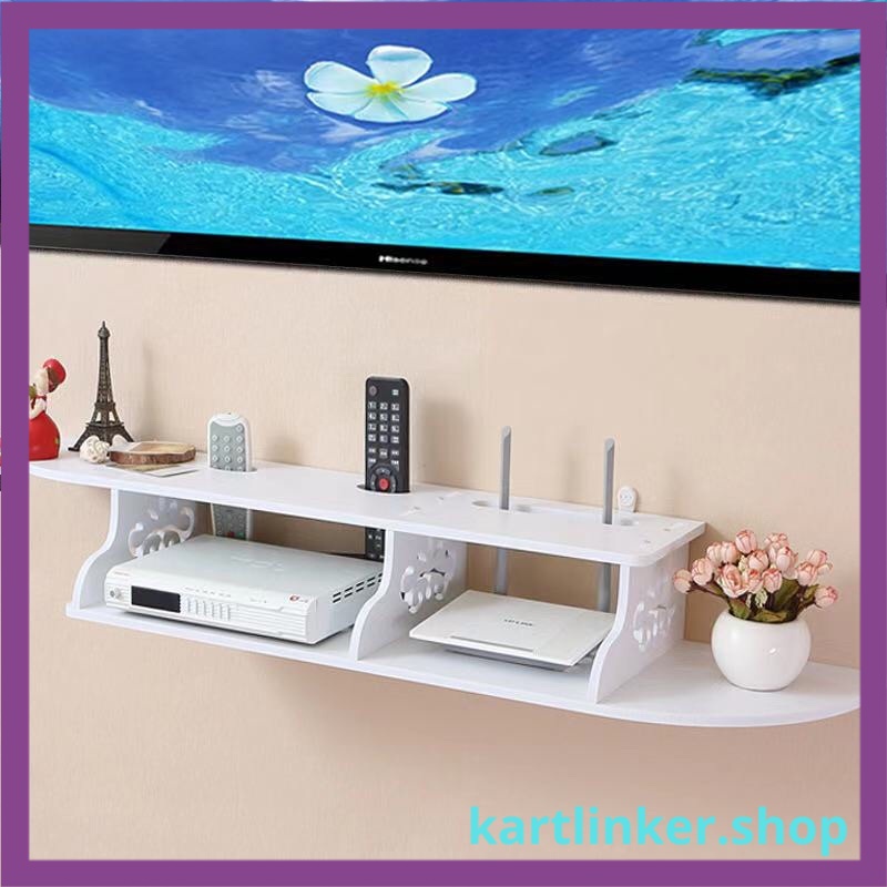 Home TV Settop Box Set Wireless Wifi Router Shelf Storage Box