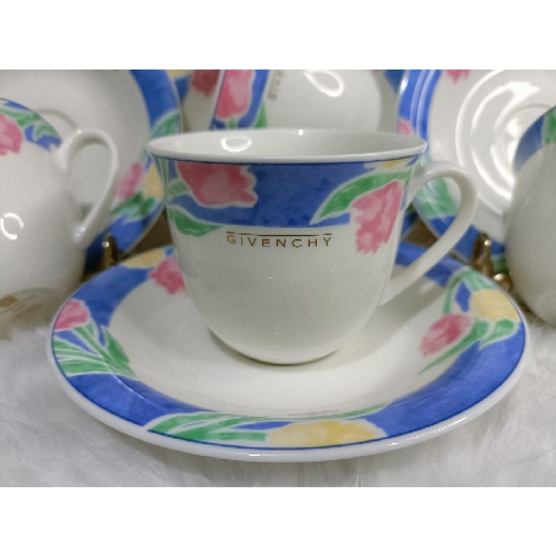 [Japan UK Surplus] Givenchy Tulip cup and saucers Sold per duo Shopee