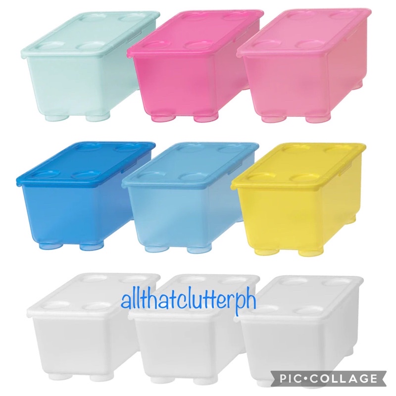 IKEA GLIS Plastic Container Box with Lid, 3Pc per pack Shopee Philippines