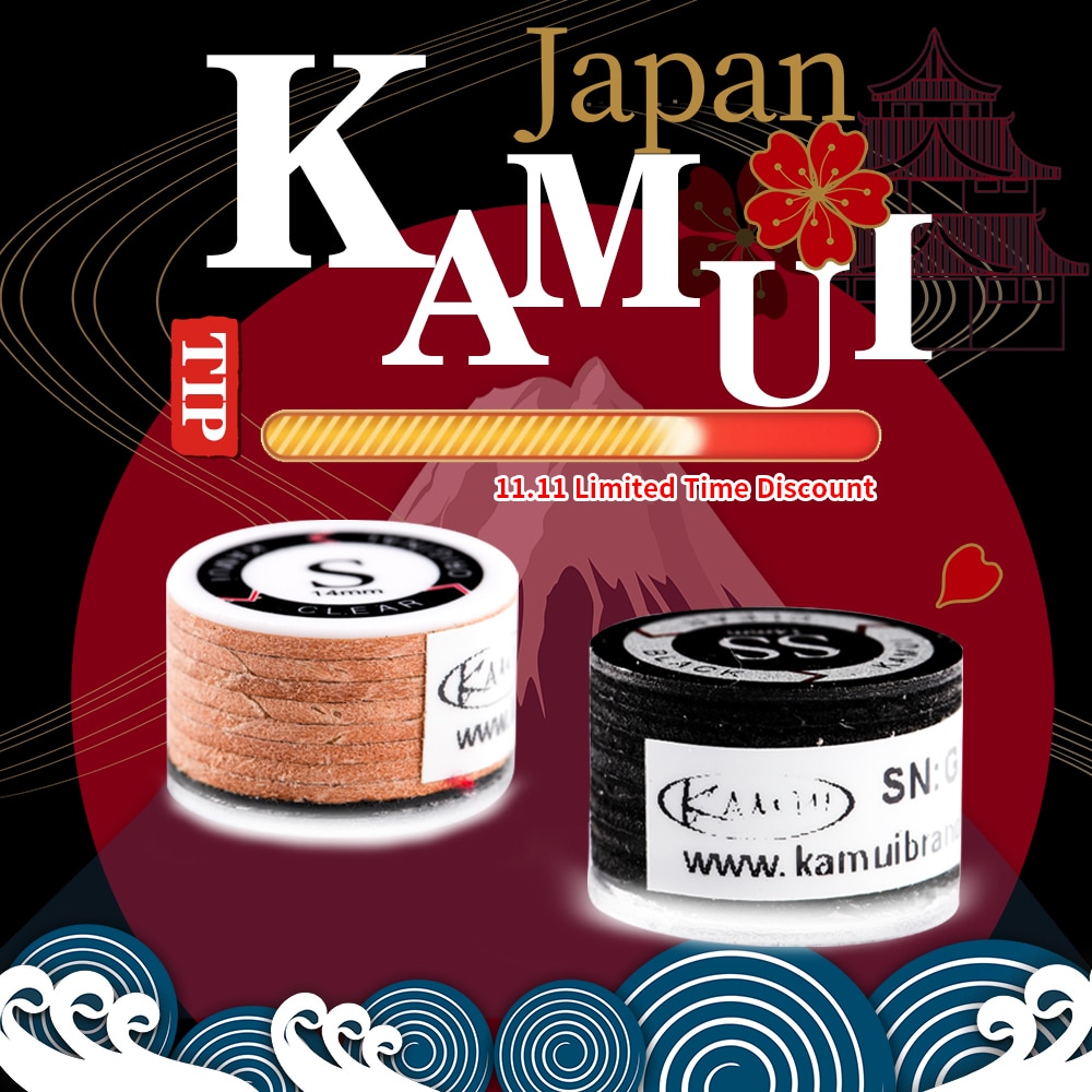 Japanese Original Import KAMUI Cue Tips Billiard Pool Cue KAMUI Tip