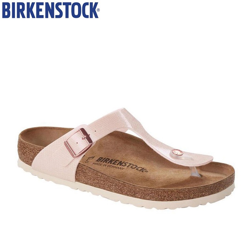 Birkenstock Gizeh Magical Metallic Bf Womens Sandals (Light Rose
