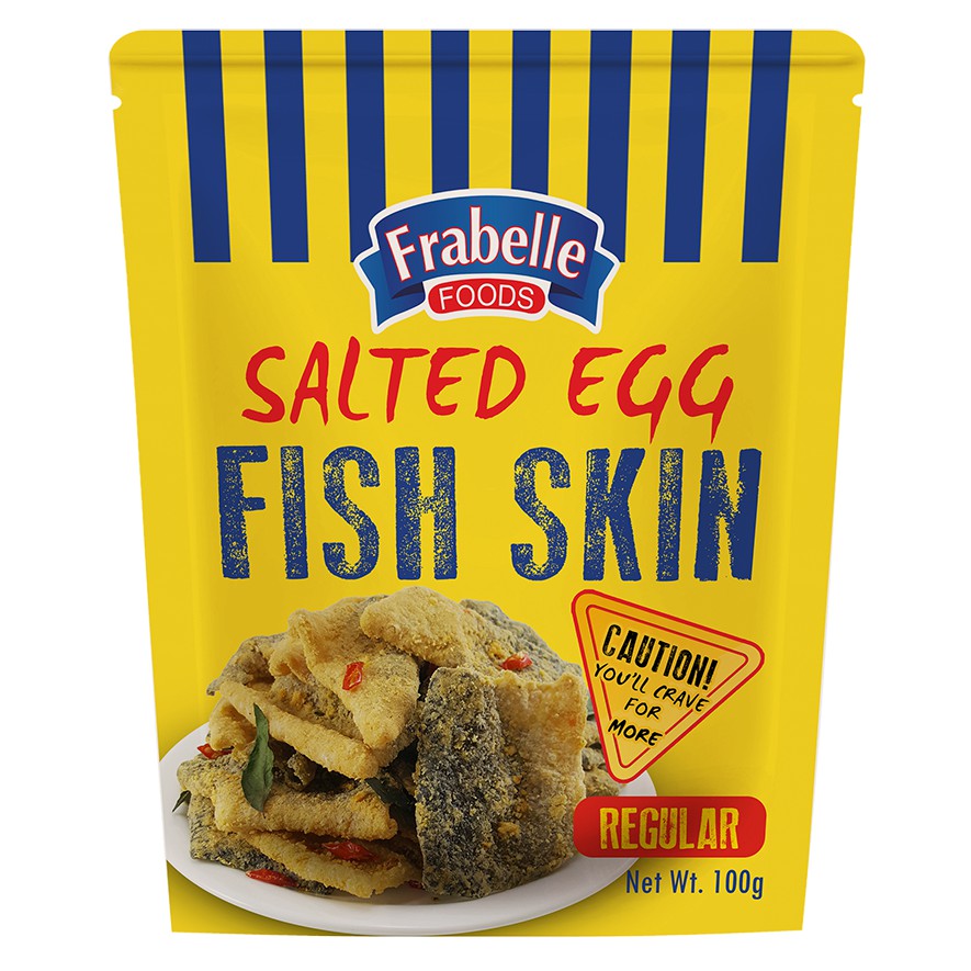 Frabelle Foods Salted Egg Fish Skin Regular 100g Shopee Philippines