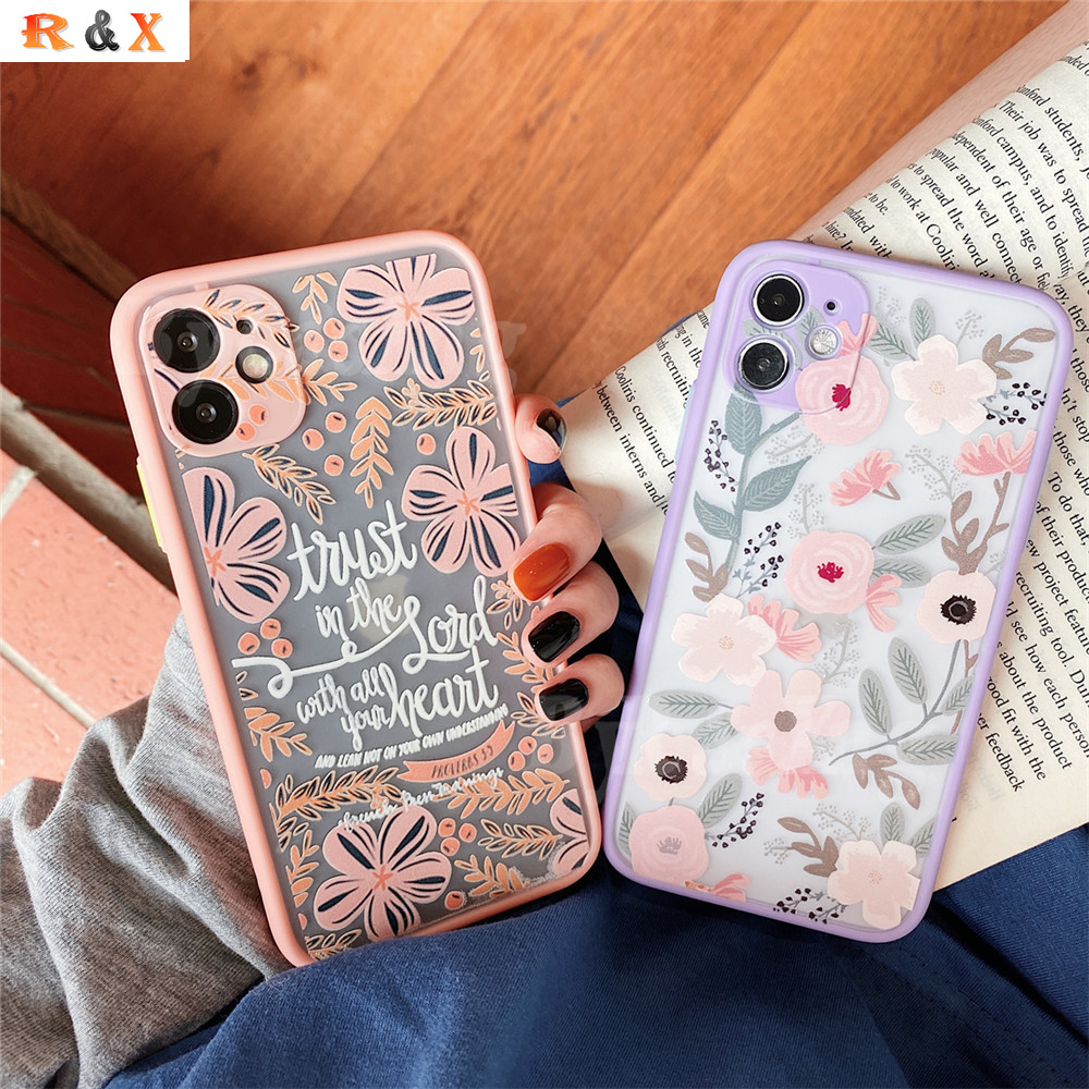 Floral Pattern Casing OPPO A53 A33 2020 A94 A54 A15 A15S A52 A92 A5S