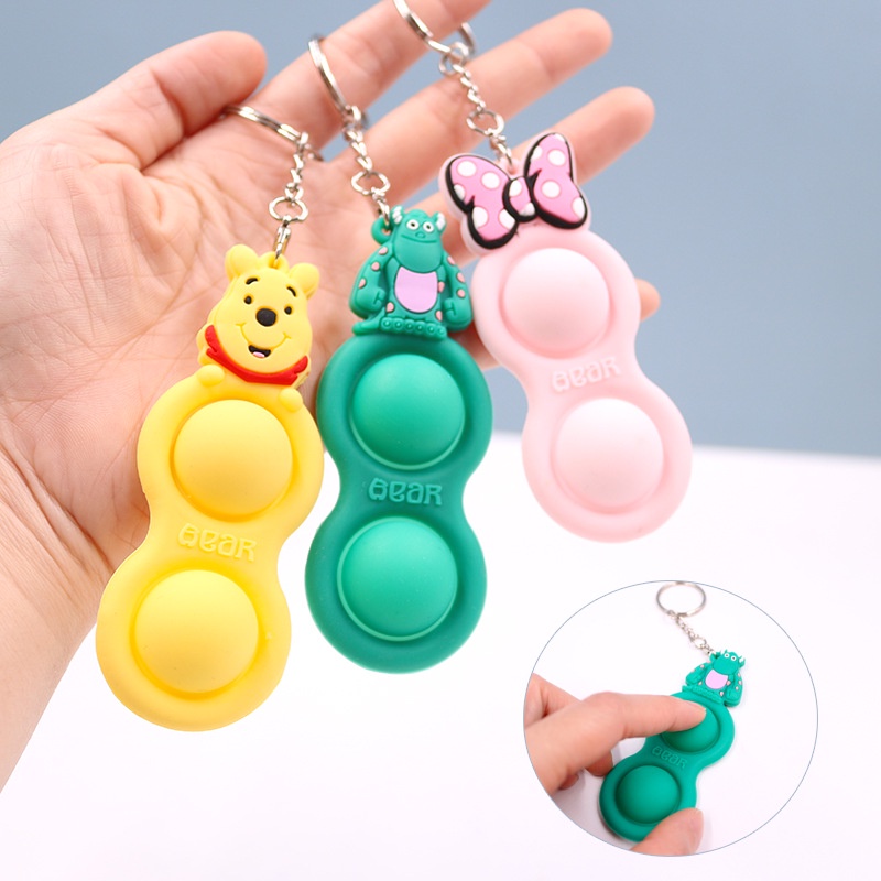 TikTok Fidget Toy Fat Brain Simple Dimple disneyland KeyChain Stress