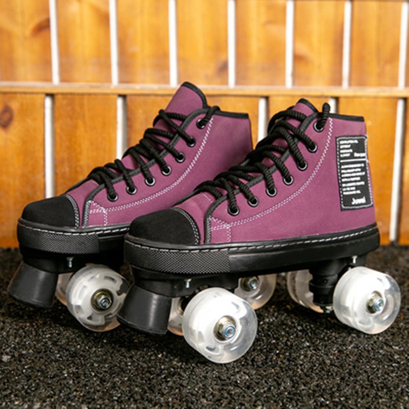 double row roller skates adult men women speed skating beginners kids