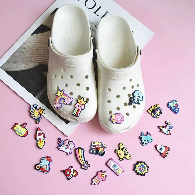 drewshow crocs for women Jibbitz Astronaut spaceship space series