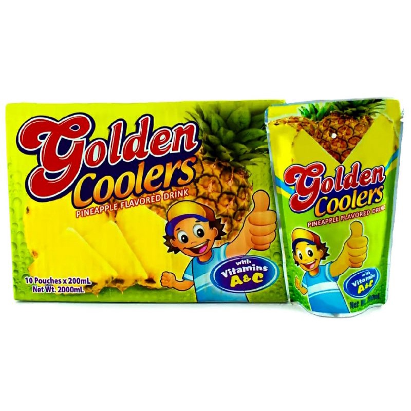 Golden Coolers Pineapple Flavored Drink 200ml PINEAPPLE JUICE Shopee