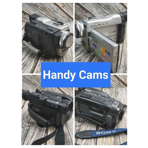 sony hi8 vhs cassette tape digital vintage electronic handycam dcr