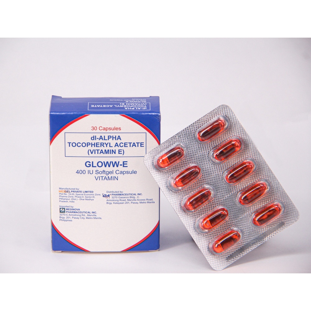 GLOWWE 400 IU Vitamin E Softgel Capsules for Healthy & Younger Looking