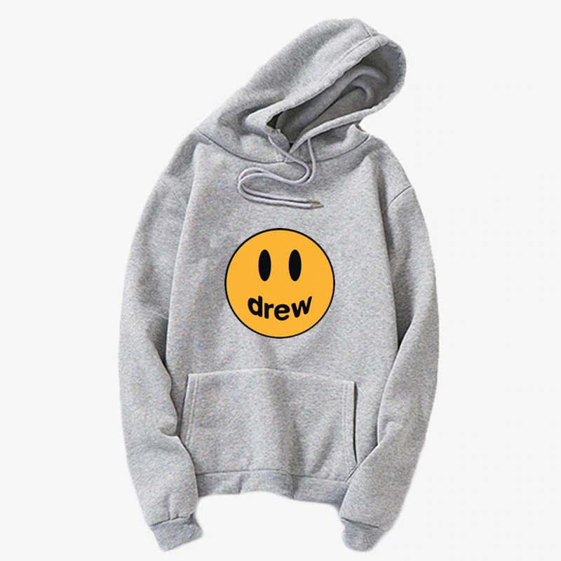 Drew Sweatshirt Drew House Justin Bieber Smiley Face Hoodie, Hooded