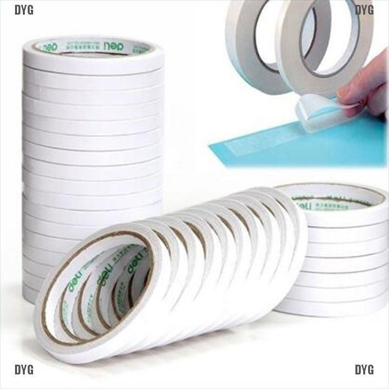 5M/8M White Super Strong Double Sided Adhesive Tape Paper DoubleSided Tape Shopee Philippines