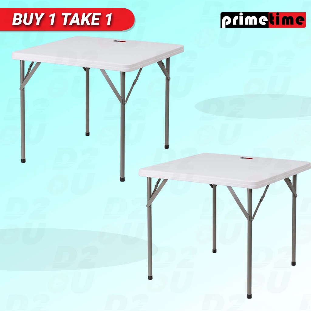 Primetime Square Folding Plastic Table Buy 1 Get 1 Free Shopee