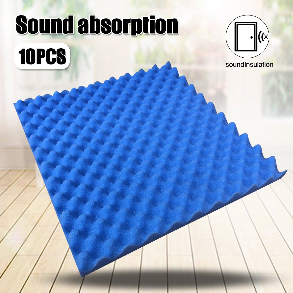 Pzvu Good Healthy 10 Pcs KTV Acoustic Foam Egg Studio Sound Insulation
