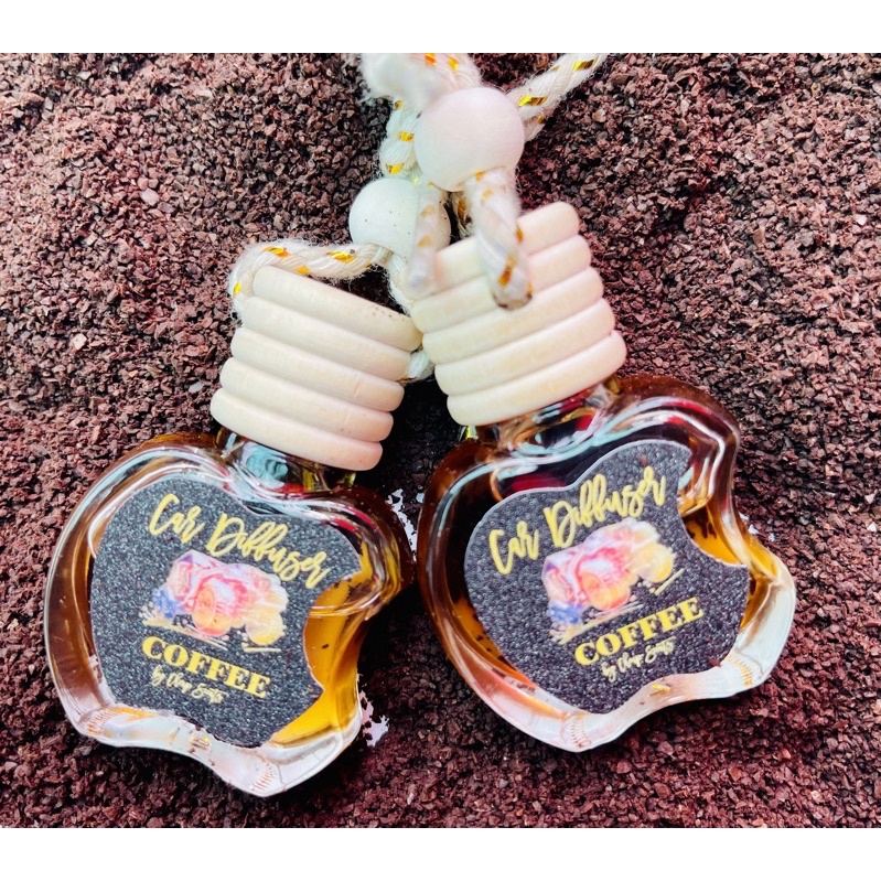 Coffee Car Hanging Diffuser Car Freshener Home Fragrance 10ml Shopee