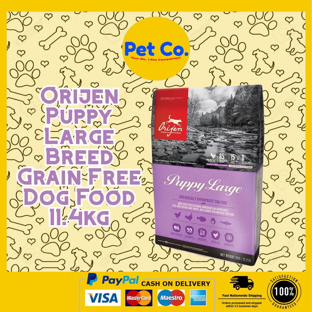 Orijen Puppy Large Breed Grain Free Dog Food 11.4kg Shopee Philippines
