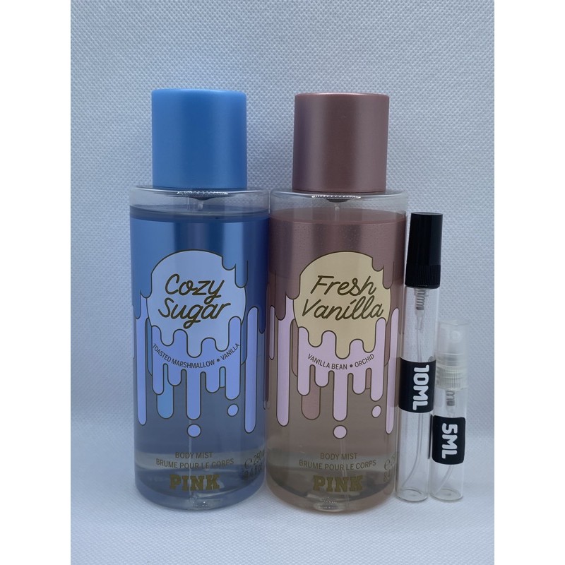 Victoria's Secret Pink FRESH VANILLA & COZY SUGAR Mist Decant / Takal