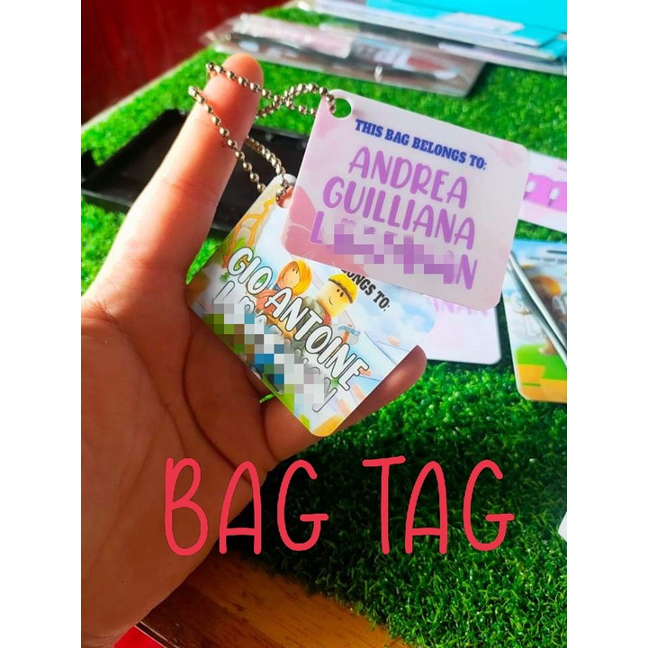 BAG TAG/NAME TAG/LAMINATED NAME PLATE Shopee Philippines