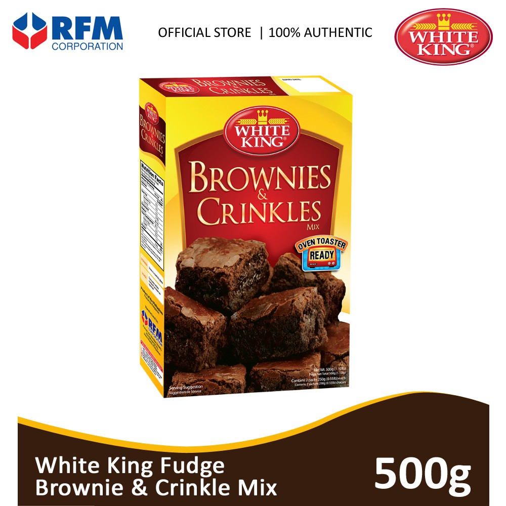 White King Fudge Brownie & Crinkle Mix 500g Shopee Philippines