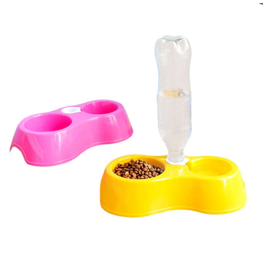 Pet Bowl Automatic Drinking Water Double Bowl One Bowl Dual Use