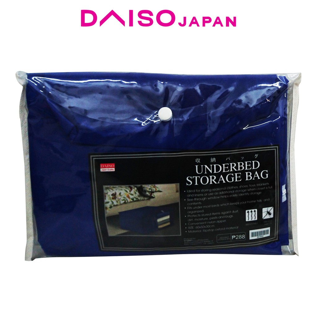 Daiso Underbed Storage Bag Shopee Philippines