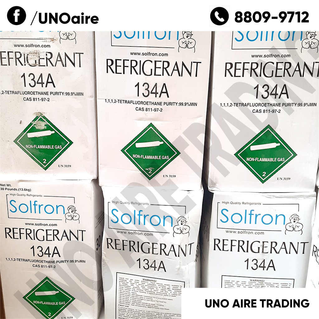 R134a Freon 13.6kg Solfron, Eufron, Transair Refrigerant Tank for Car