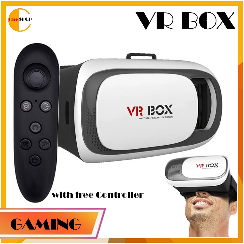 VR Box II 2.0 3D Virtual Reality with FREE VR Controller Shopee