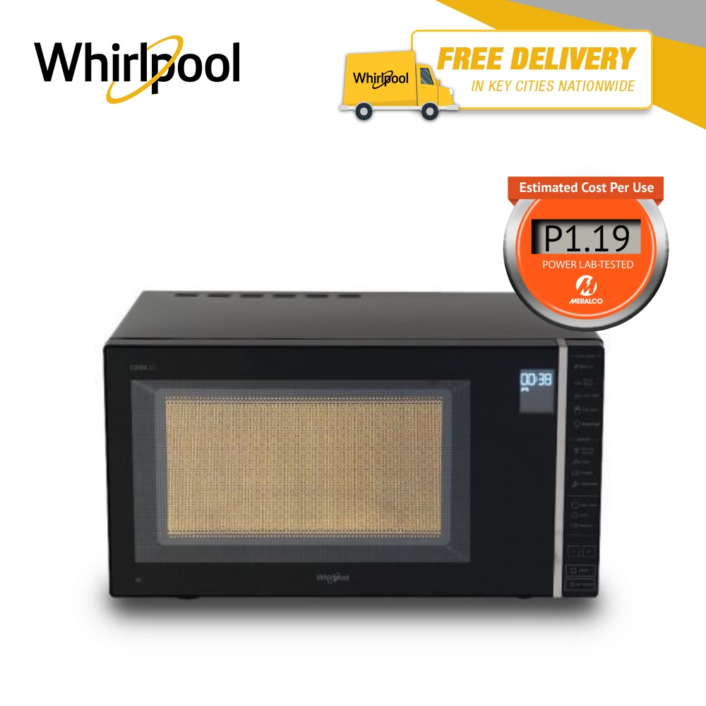 Whirlpool 30 Liter Digital Microwave Oven MWP301 BL (Black) Shopee