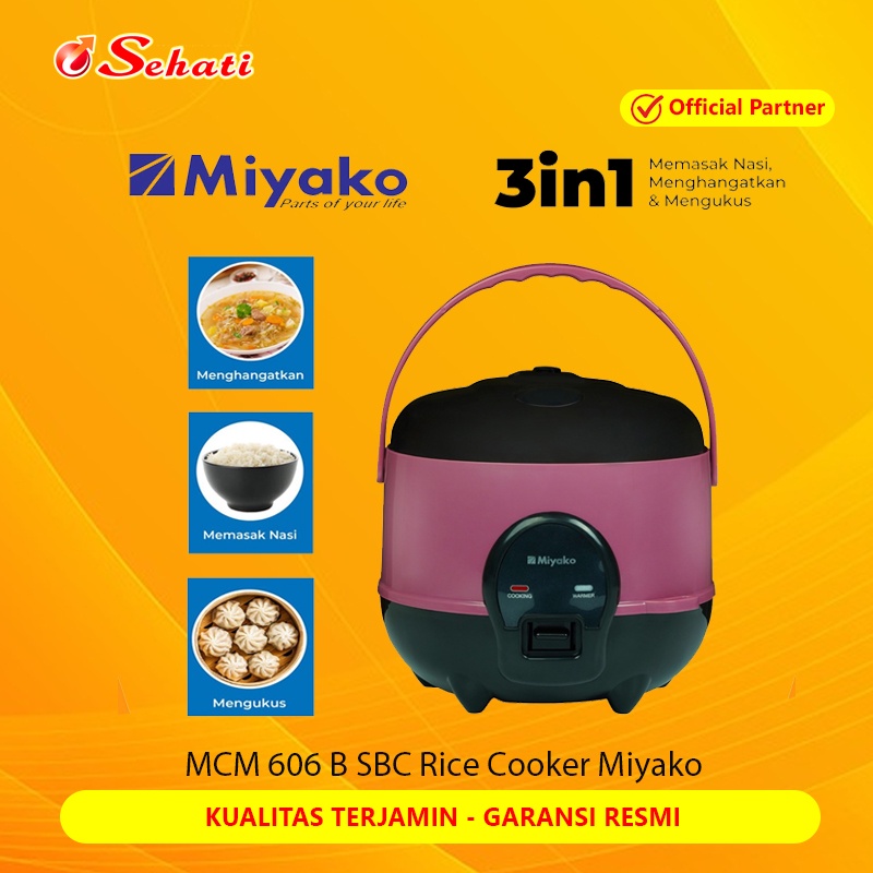 Miyako MCM 606 B SBC Miyako Rice Cooker (0.6L) Magic Warmer Plus Miyako