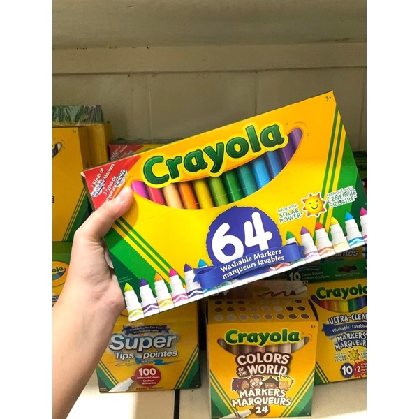 Crayola Ultraclean Washable Broad Line Markers 64 ct. Shopee Philippines