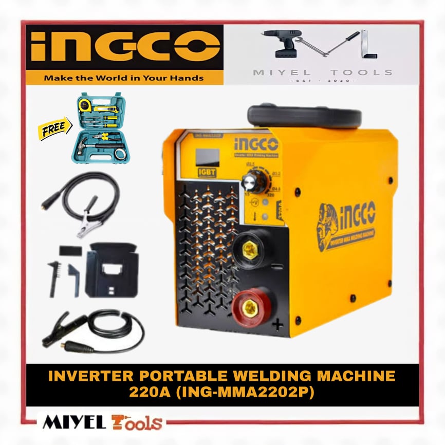 INGCO Portable IGBT Inverter MMA ARC Welding Machine 220A (INGMMA2202P