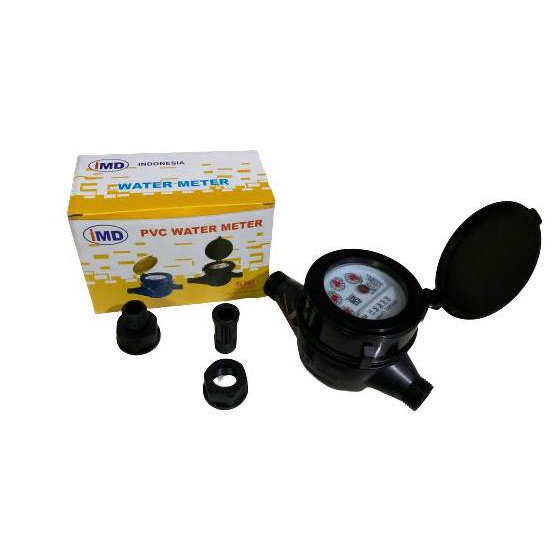 Original Pvc Sni Water Meter 1/2 Inch / Miami 4 Digit Pvc Water Meter