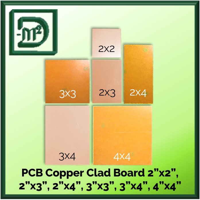PCB Copper Clad Board Single Side 2x2, 2x3, 2x4, 3x3, 3x4, 4x4 (2pcs) Shopee Philippines