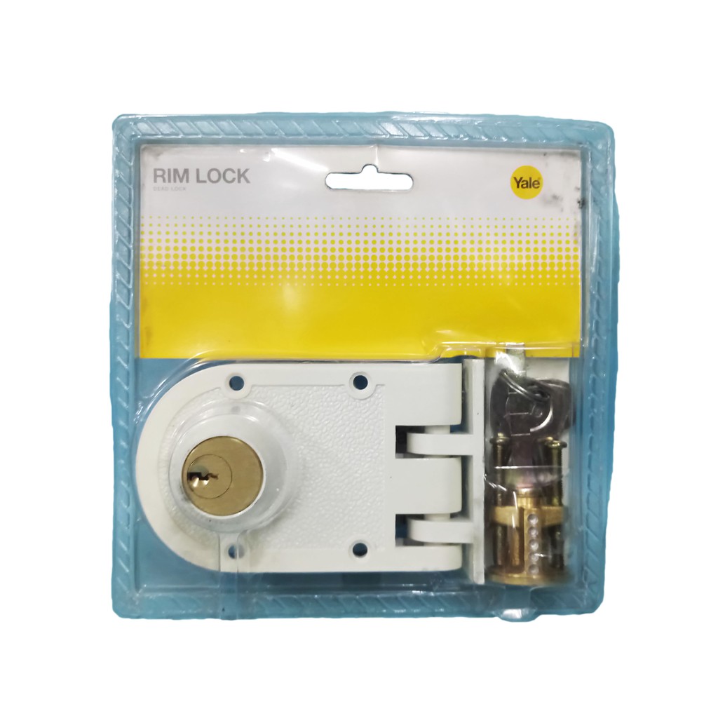 ORIGINAL YALE ( DOUBLE ) rim lock dead bolt V1981/4 WL RIMLOCK