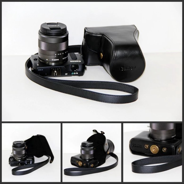 Canon EOS M5 M50 M M2 M3 M6 M10 M100 Camera Cover Cases with Strap