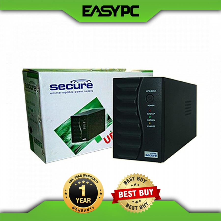 Secure 650va UPS, Desktop power surge protection, overload protection