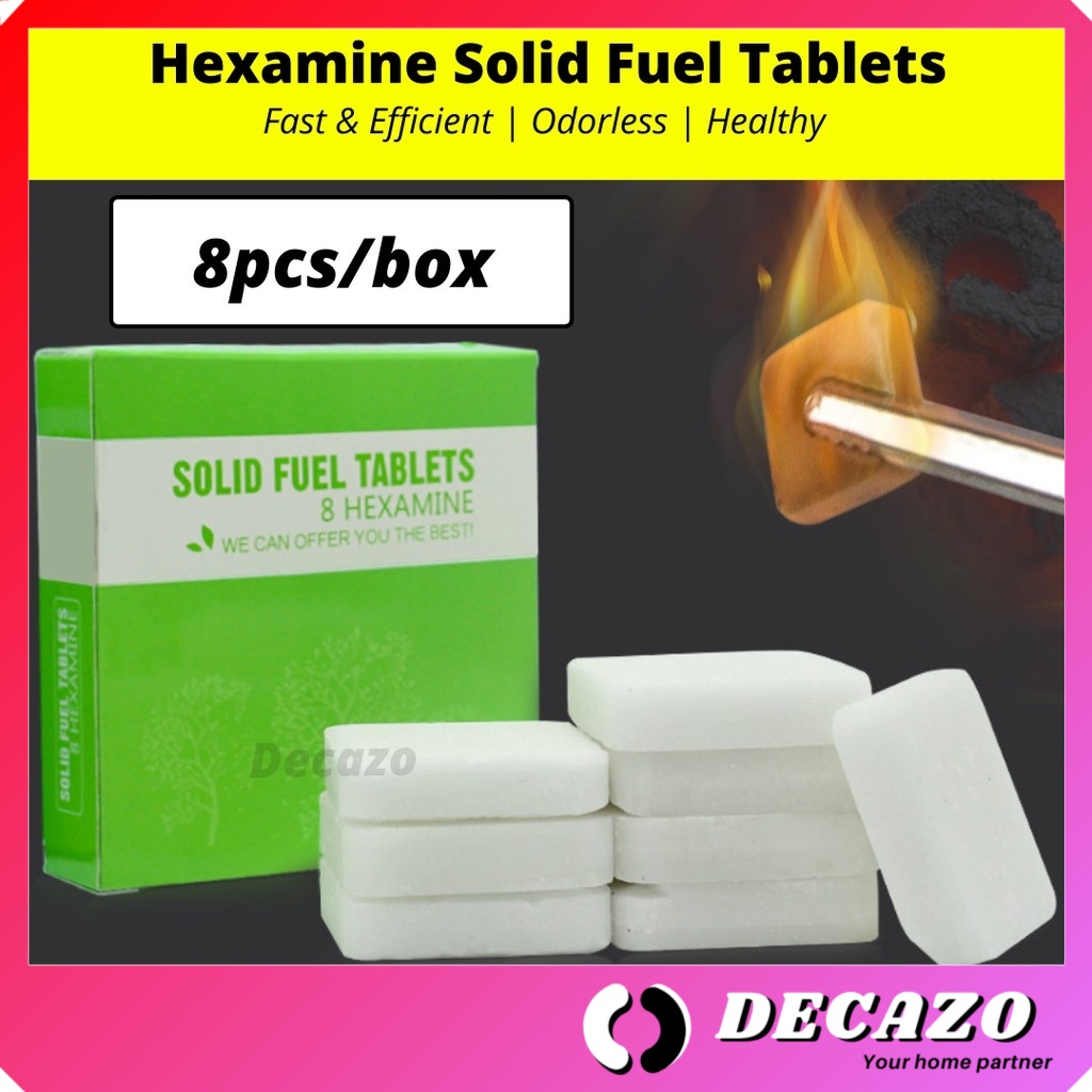 8pcs Lilin Askar Hexamine Solid Fuel Tablets for Mini Stove Camping