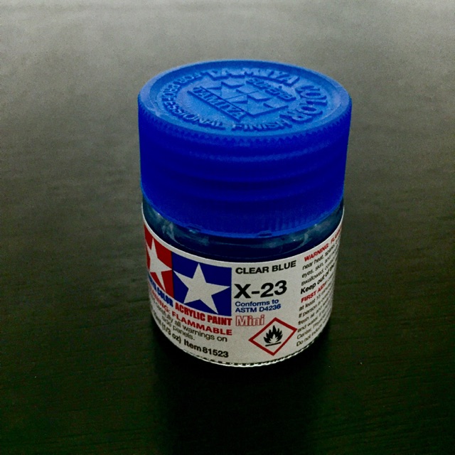 Tamiya X23 Clear Blue Hobby Gloss Paint 10ml Shopee Philippines