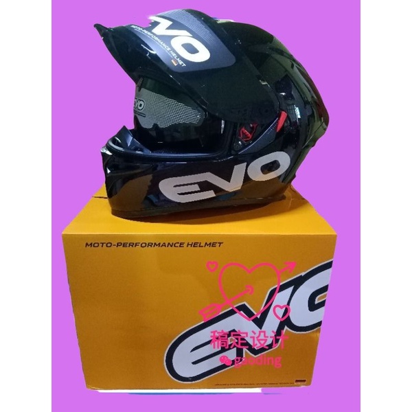 EVO Helmet GSX 3000 V2 Glossy Black Shopee Philippines