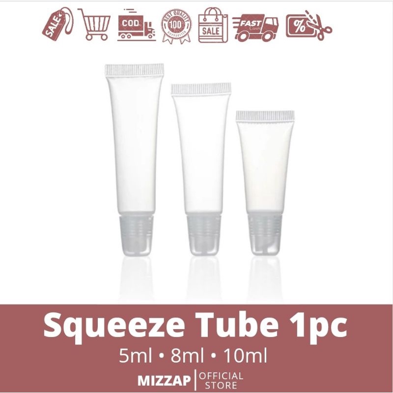 Squeeze Tube 10ml 8ml 5ml Lipgloss Tube • Cosmetic Packaging Travel