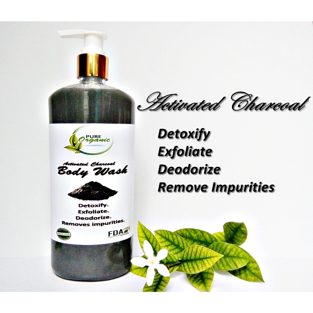 Luxurious Charcoal Body Wash by Pure Organic Deodorizer And Anti Body