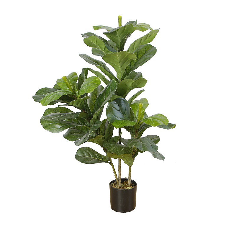 Hot Sale Artificial Plant Artificial Fiddle Leaf Fig Tree with Pot Fake