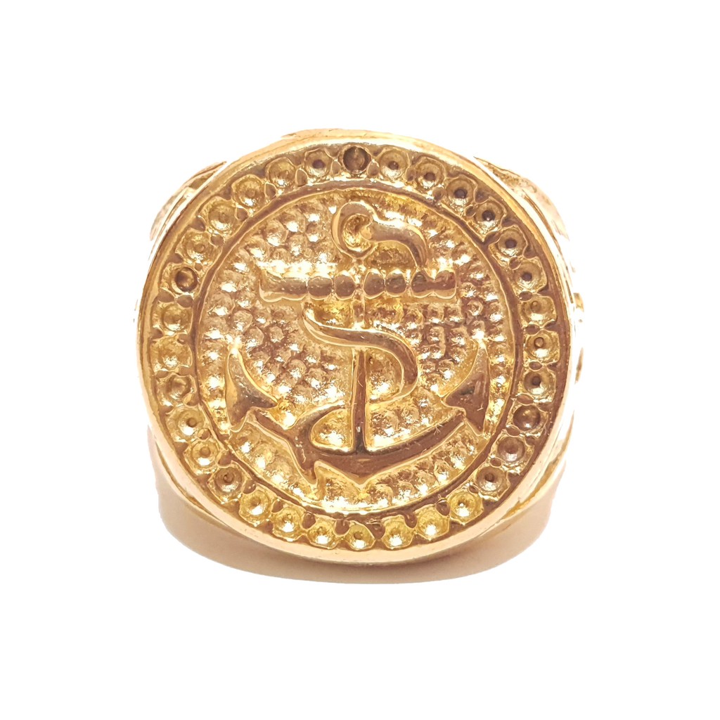 Vintage Gold Anchor and Eagle Ring For Men Shopee Philippines