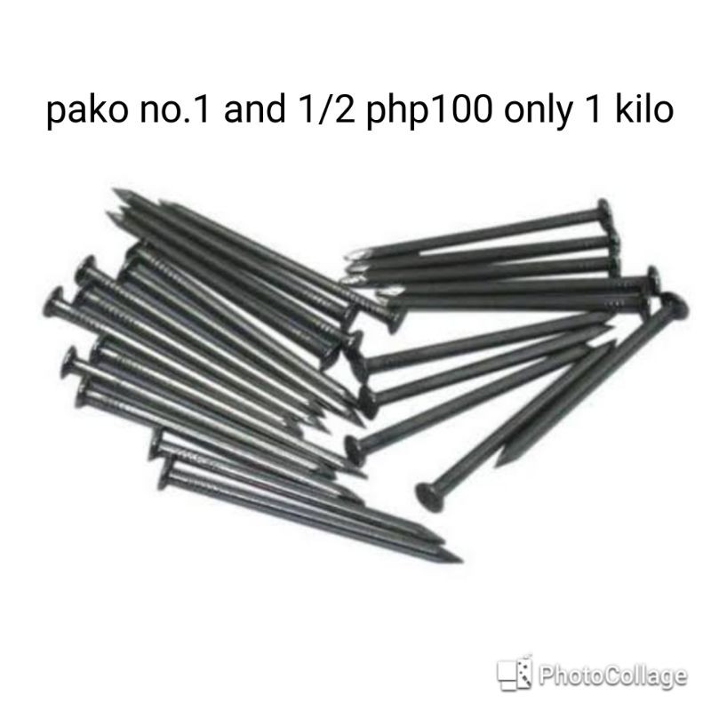 COMMON WIRE NAIL 1 AND 1/2 OR PAKO 1 AND 1/2 Shopee Philippines