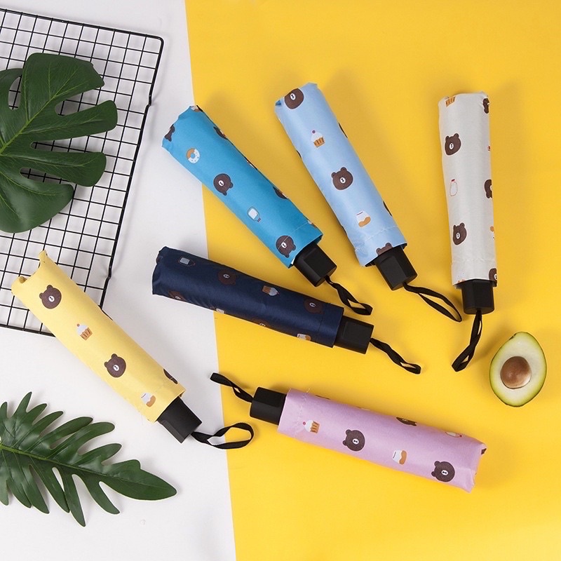 umbrella Bear Folded Sun umbrella Rain Umbrella uv Umbrella super