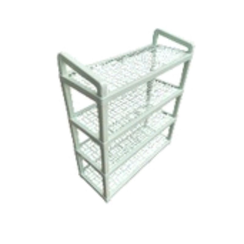 MINIMAL 4 Tier Shoe Rack Plastic Shoe Rack Minimum Storage Rack