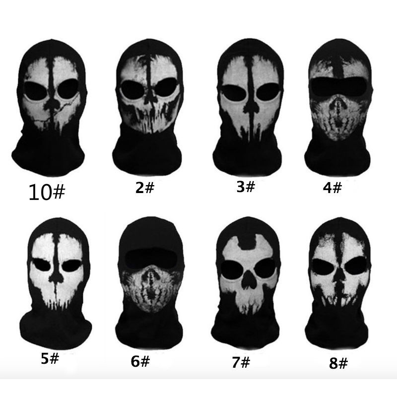 Call of Duty COD Balaclava Ghost Mask Skull Face Cosplay Sports Outdoor