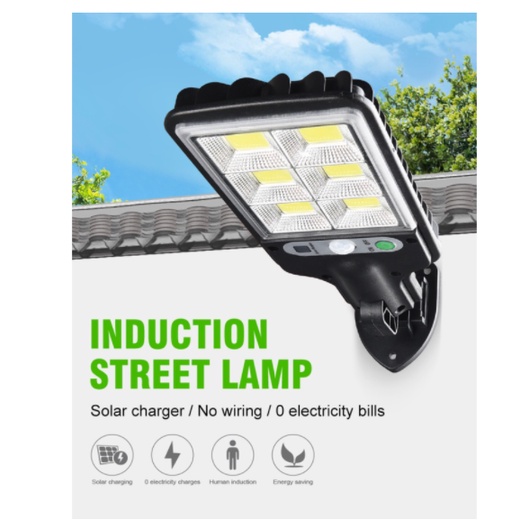 Motion Sensing LED Solar Charging Wall Lamp Wireless Street Light 2.5W