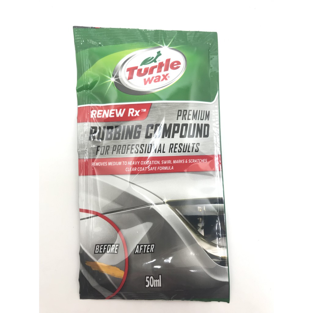 Turtle Wax Renew Rubbing Compound 50mL (Sachet) Shopee Philippines