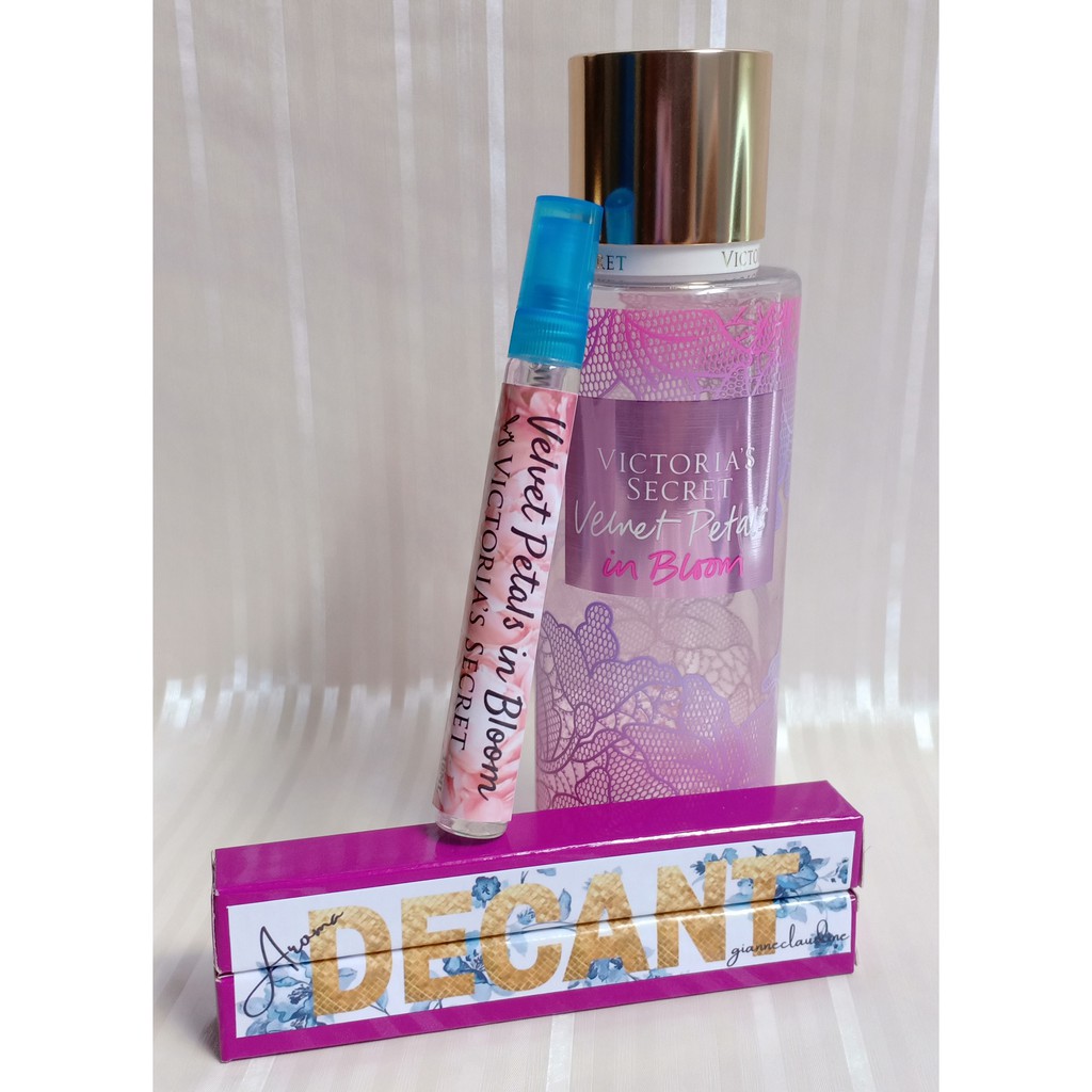 DECANT Velvet Petals in Bloom Victoria's Secret 10ml Body Mist Shopee