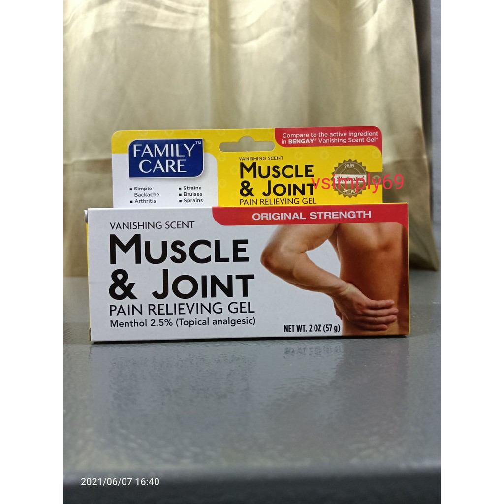 Family Care Muscle & Joint Pain Relieving Gel (57 g) Shopee Philippines
